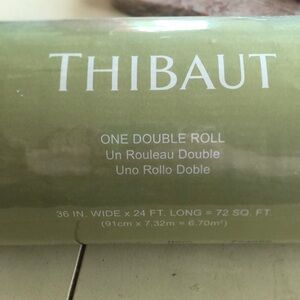 🆕 Thibaut Double Roll Sutton Stripe T24086 Wallpaper Linen Mesh Grasscloth